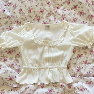 aritzia Sunday best Marisol Blouse top